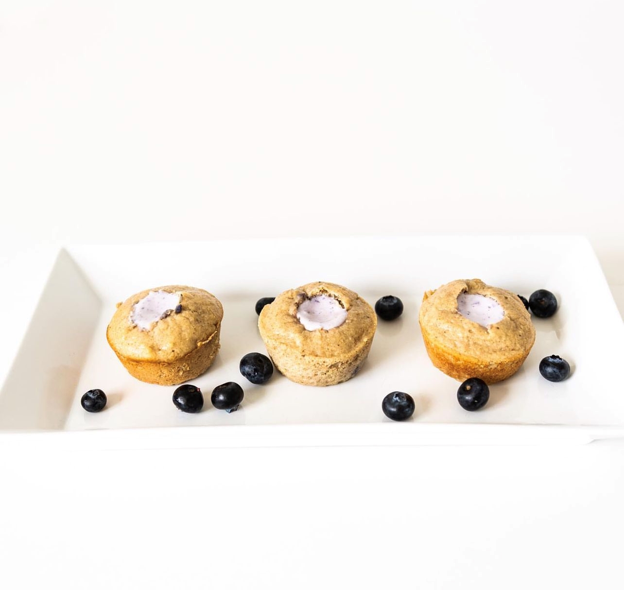Blueberry Cream Filled Muffins